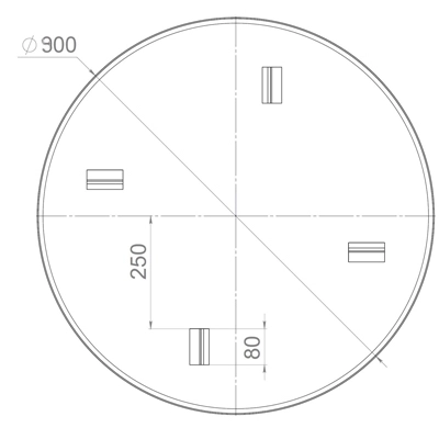 Затирочный диск GROST d-900 мм