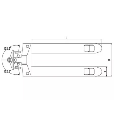 Ручная гидравлическая тележка Noblelift AC-Low-51 685x1150