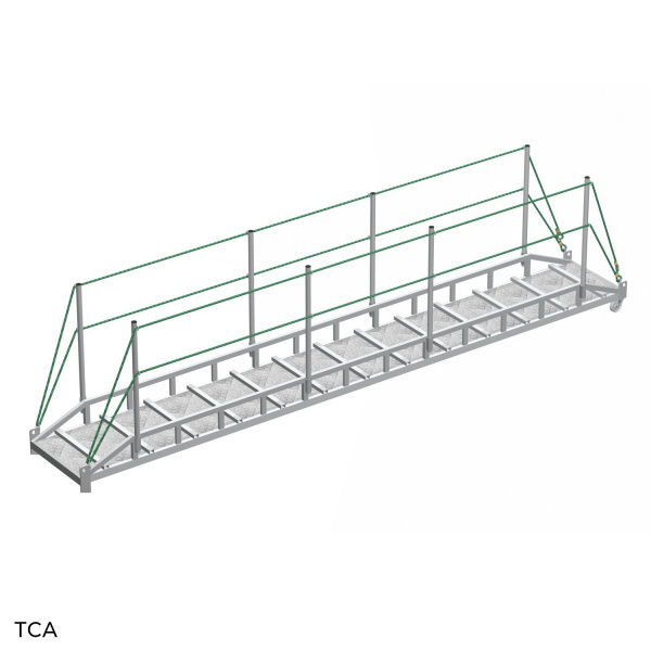 Трап-сходня алюминиевый ТСА-2х600