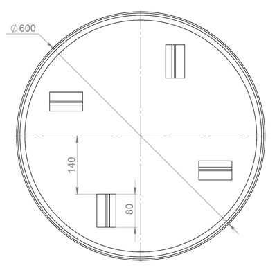 Затирочный диск GROST d-600 мм