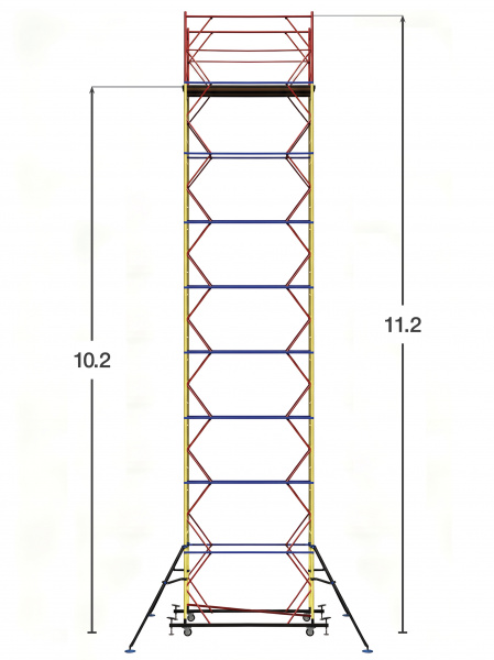 Вышка-тура ВС-250/1,2 (2,0x1,2x10,2)