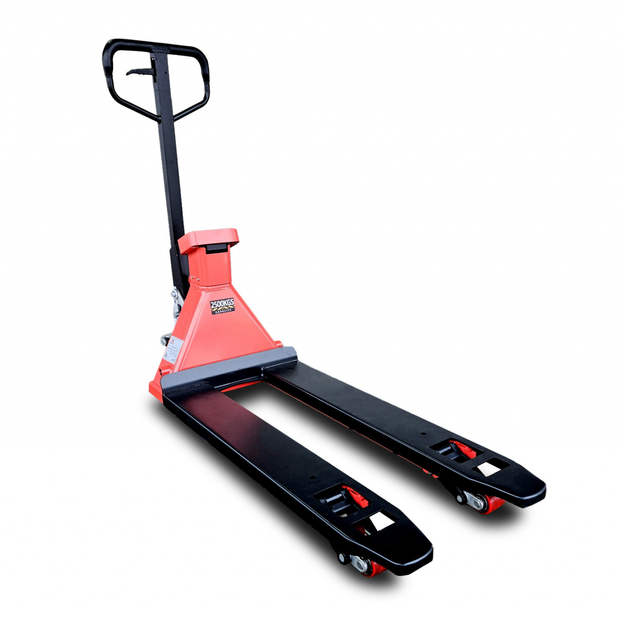 Ручная гидравлическая тележка c весами Oxlift OX25-Scale 2500 кг